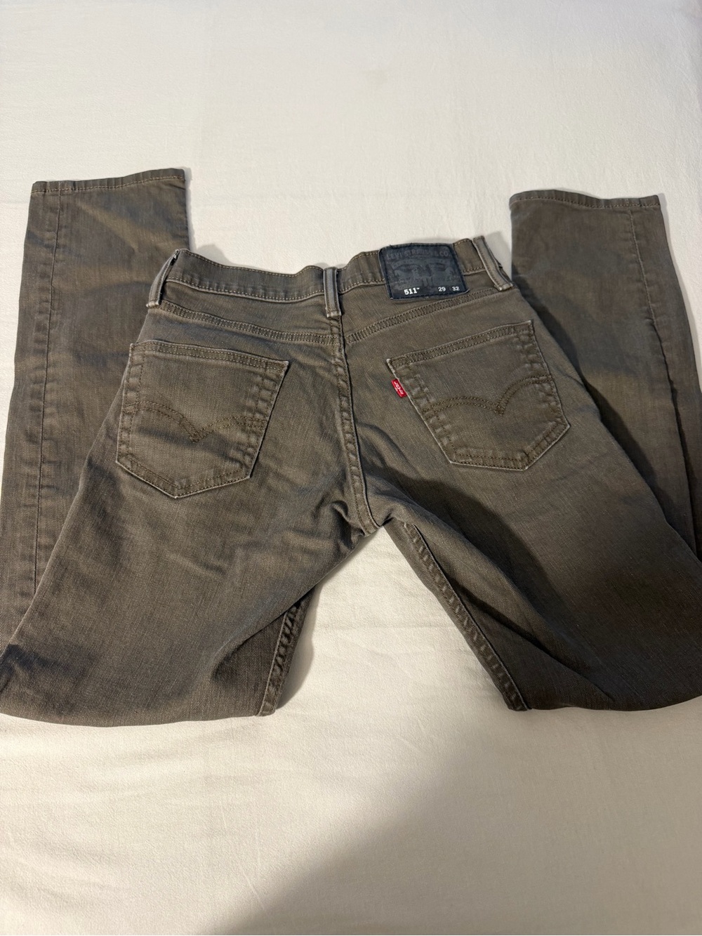 Levi's Men's Straight Jeans in Gray-Brown Wash